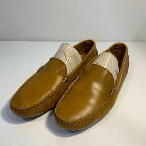 TOD'S Men’s Size 39.5 European /7 US Leather Loafer Tan Shoes Made In Italy